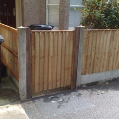 Feathered Edge Garden Gate