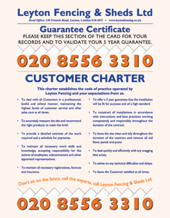 Customer Charter